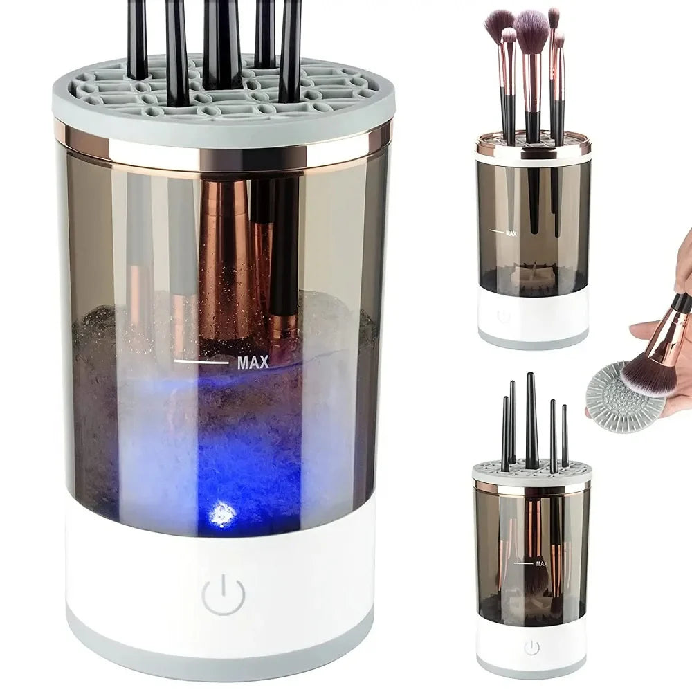 Automatic Brush Cleaner Electric Makeup Brush Cleaning Machine Fast Clean Dryer